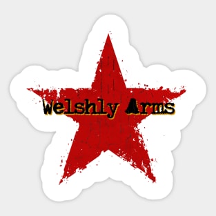 best vintage star Welshly Arms Sticker